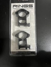 Aim Sports 1 Inch High Scope Rings Weaver Base QW10T