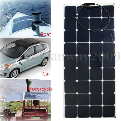 120W 12V Semi Flexible Solar Panel Battery Charger For RV Boat Caravan Motorhome