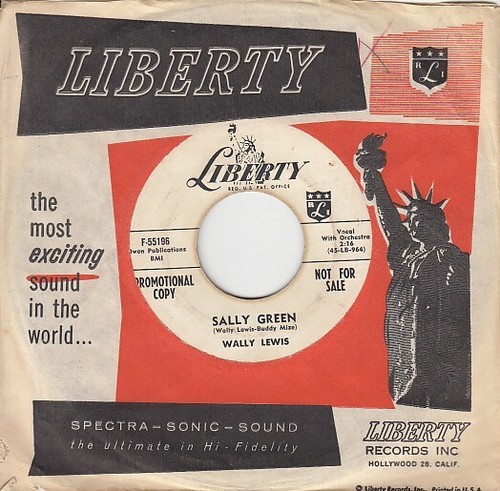 Wally Lewis – Sally Green / Arms Of Jo-Ann 7" Promotional 45 - Picture 13 of 24