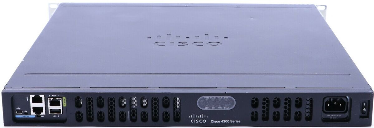 CISCO 4300 ISR4331/K9 V05 INTEGRATED SERVICES ROUTER | eBay CISCO 4300 ISR4331/K9 V05 INTEGRATED SERVICES ROUTER | eBay