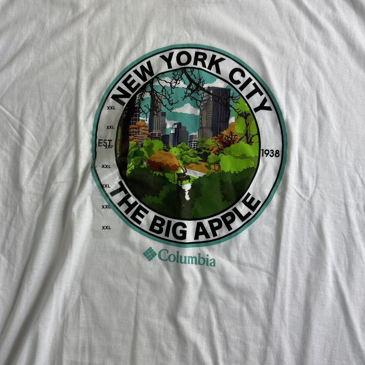 COLUMBIA SPORTSWEAR NEW YORK CITY T SHIRT The Big Apple
