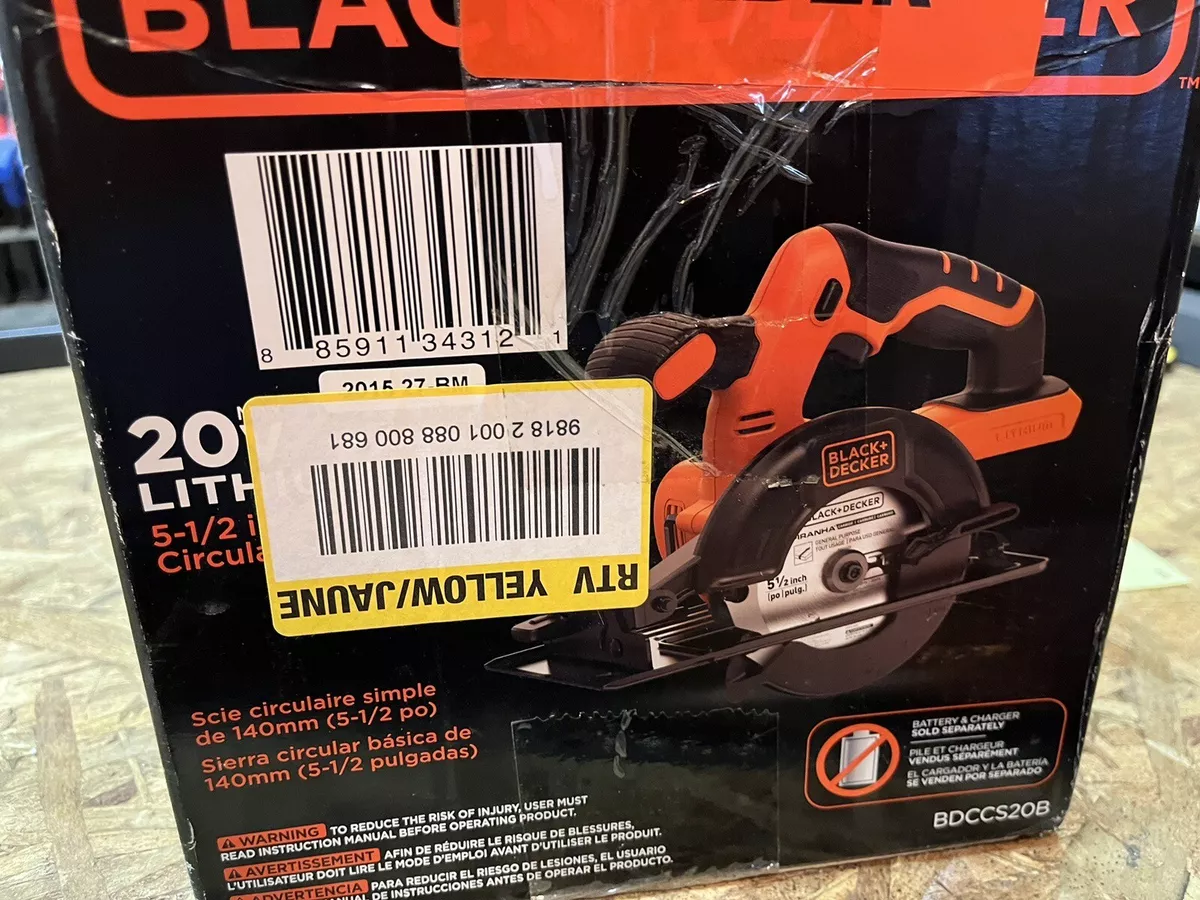  BLACK+DECKER BDCCS20B 20-volt Max Circular Saw Bare