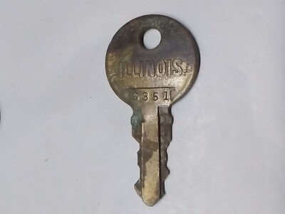 ILLINOIS Lock Key # G351 G 351 Slot Machine Jukebox Wallbox Arcade Coin-op