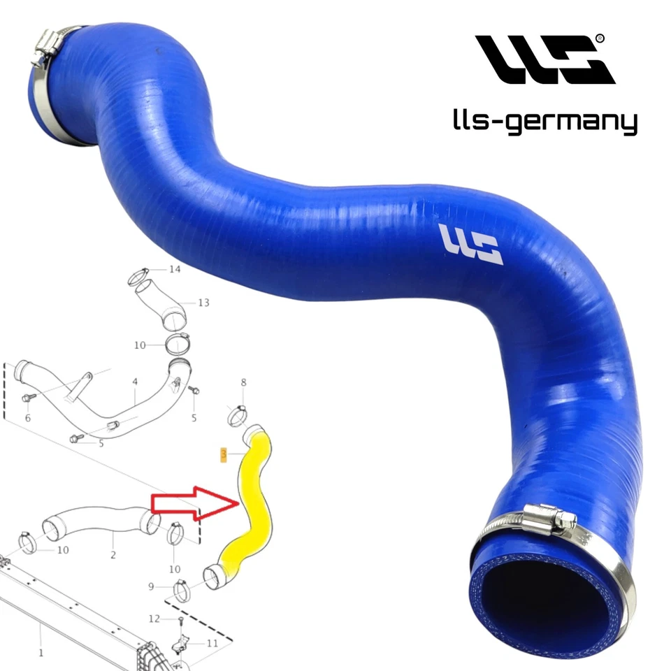 Turboschlauch Ladeluftschlauch für VOLVO V60 I 2.0 D3/D4 30741795-31370222 - Bild 2 von 3