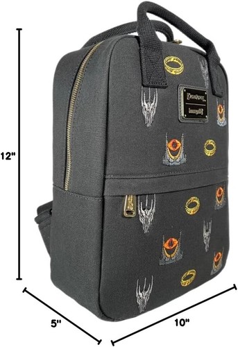 Loungefly Lord of the Rings Large Backpack Black Q NWT Make Offer - Picture 2 of 5