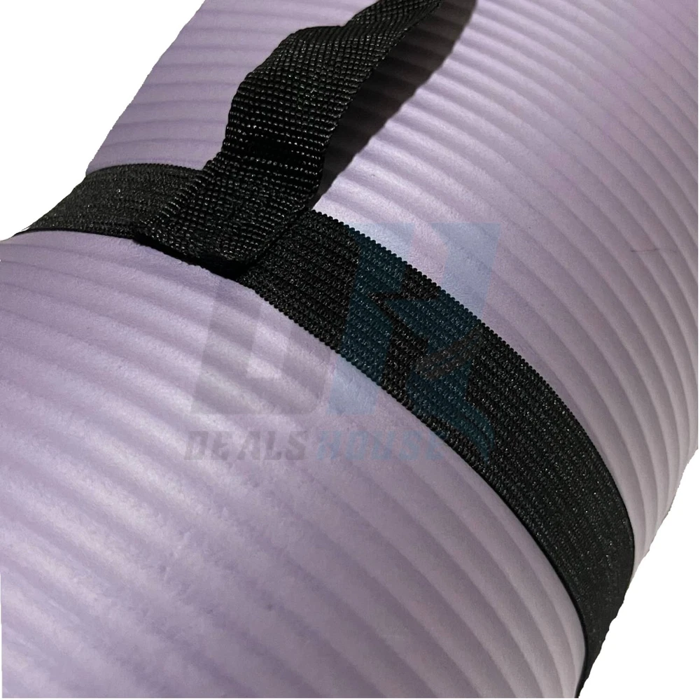 Thick Non-Slip Yoga Mat with Strap for Pilates Gym Fitness - Minor Defect
