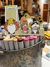 handmade Card Kit Stampin' Up! Gnome Thanksgiving Step Card