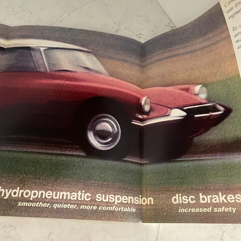 Vintage 1966 Citroen DS 19/ DS 21/ ID 19 Technical Data Specifications Brochure - Image 3 of 3