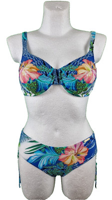 Fürstenberg Bikini Größe 38 C Cup Bademode Blau Mehrfarbig Trägerbikini Sommer