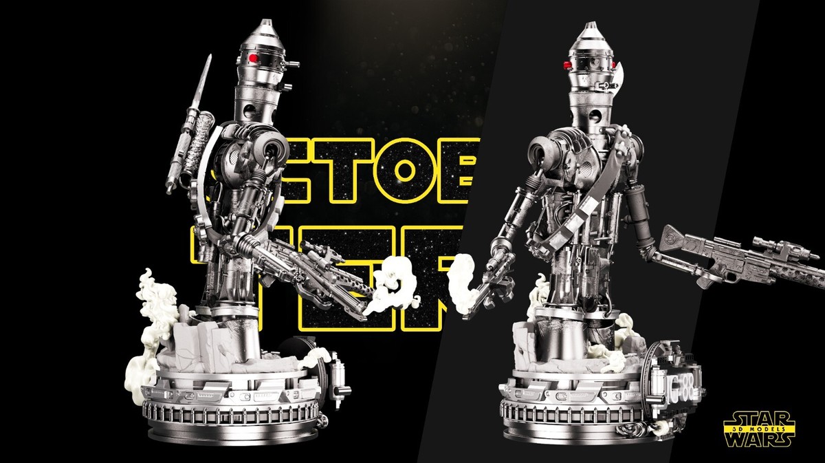 IG-88 Bust Star Wars Assassin Droid Bounty Hunter