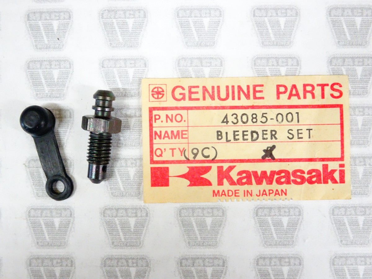 ［専用］まいたけ Kawasaki NOS NEW 43085-001 Bleeder Set Z1 H1 H2 S2 S3 AR EJ EL EN