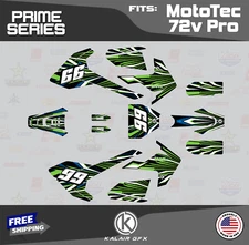 Graphics Kit for MotoTec Pro 72v (All Years) Prime Series - GREEN