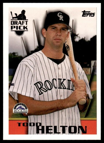 1996 Topps Todd Helton 13 Mint RC Draft Baseball Colorado Rockies