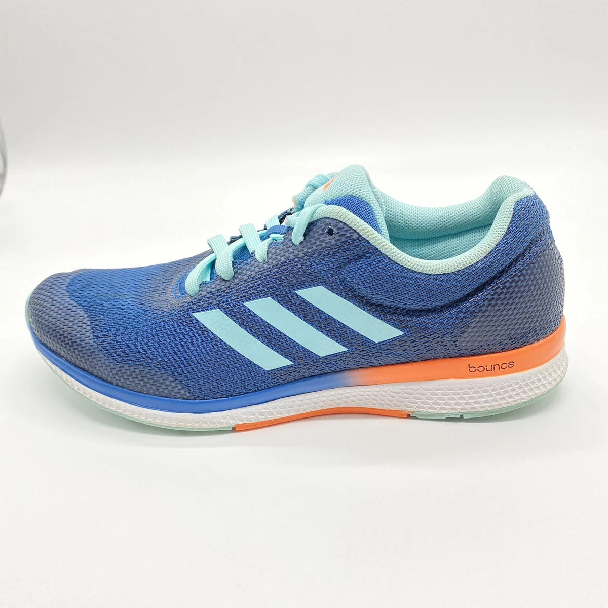 Adidas Mana Bounce Womens 8.5 Navy Orange Athletic Running Shoes