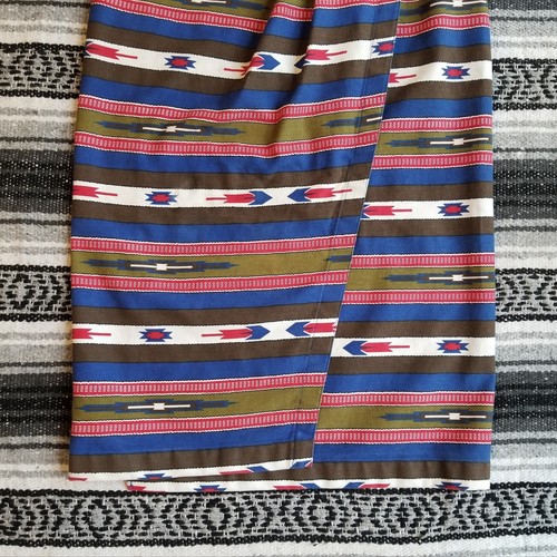 Vtg USA Susan Bristol Sz XS Long Maxi Straight Wraparound Skirt Southwest Aztec - Picture 3 of 12