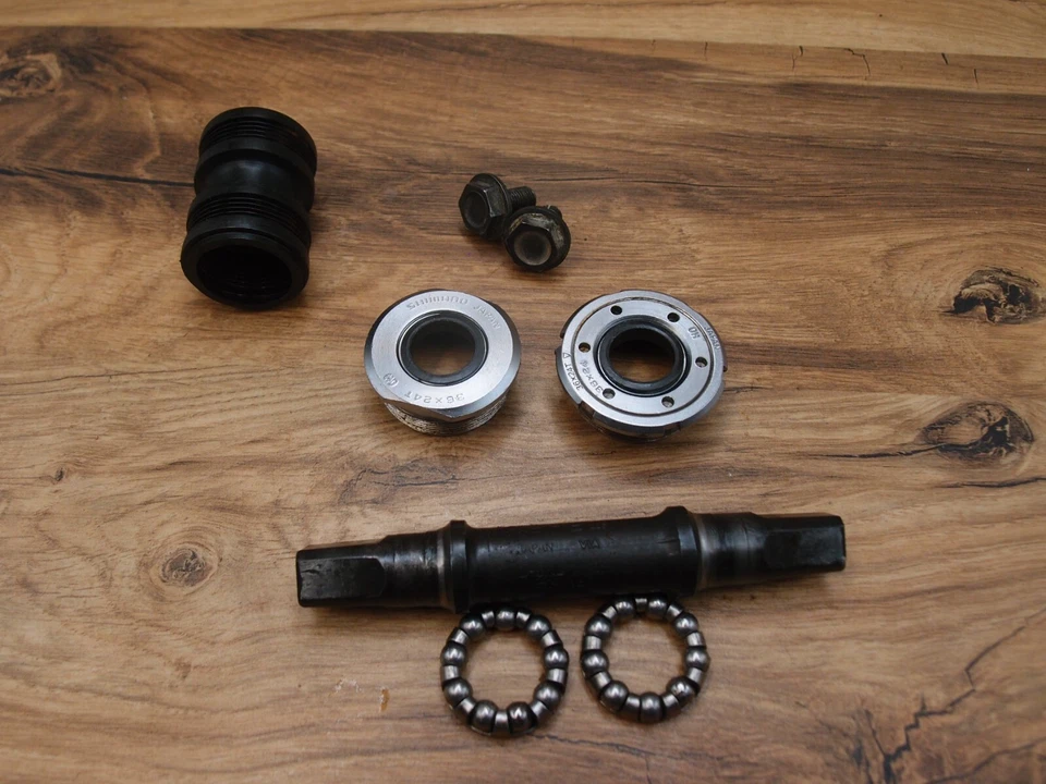 1990 MTB bottom bracket Shimano D-5L VIA Japan BSA 122,5 mm ITA - Image 4 of 4