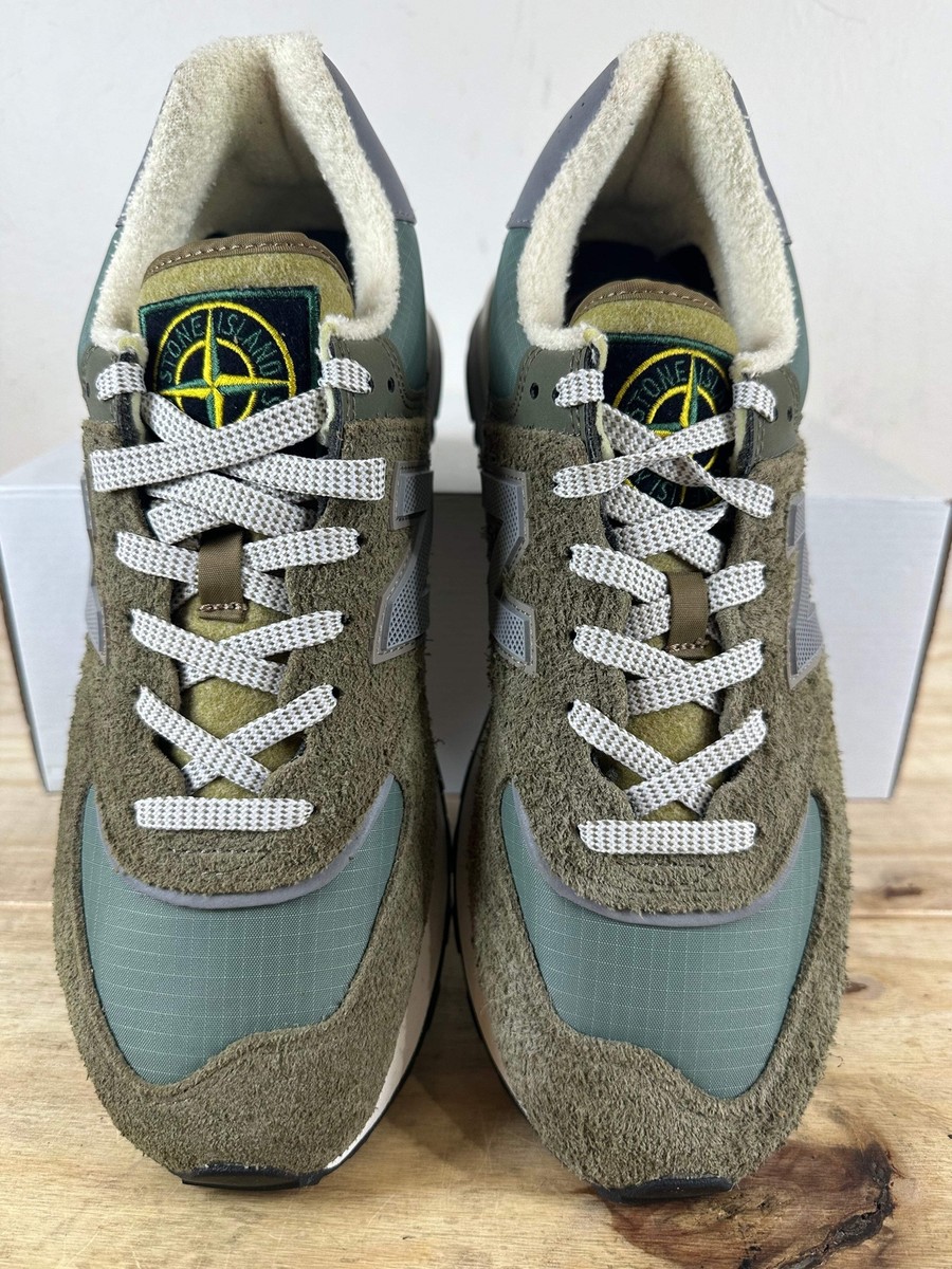 靴 newbalance U574LGST us10 New Balance 574 Legacy x Stone Island Low Steel Blue