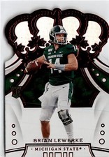 2020 Panini Chronicles Draft Picks #90 Brian Lewerke Crown Royale  Red