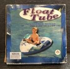 Ingear Snow Drift Float Tube Inflatable Wedge River Water 39" Diameter Deflated