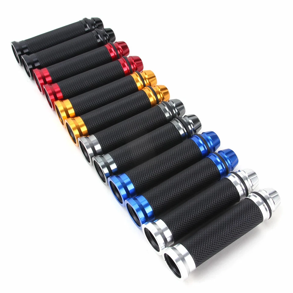 6 ЦВЕТОВ МОТОЦИКЛА CNC АЛЮМИНИЕВЫЙ РЕЗИНОВЫЙ ГЕЛЬ РУЧКИ ДЛЯ 7/8» РУЛЬ США - Изображение 3 из 4