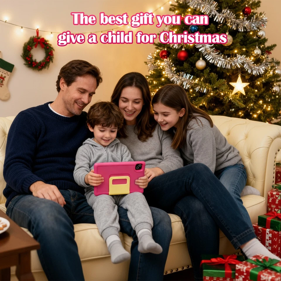 儿童平板电脑 Android 14 平板电脑 适合儿童 10 英寸 16+128GB ROM 带八核 WIFI — 第 3/4 张图片