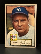 1952 Topps RARE GREAT CENTERING! Set Break #48 JOE PAGE New York Yankees