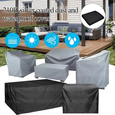 MARKENLOS Abdeckplane Gartenmöbel Abdeckung wasserdicht winterfest Schutzhülle Gartentisch