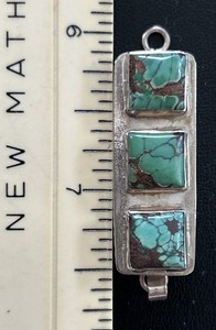 Turquoise Sterling Silver Clasp - BEAUTIFUL!!