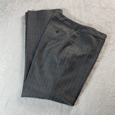 Pendleton Womens Gray Pinstripe 100 Wool Slacks Sz 6 Lined Made in USA