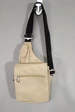 Travelon Sling Bag RFID Very Light Green Nylon w/Adjustable Strap NWOT