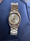 Vintage Seiko 5 Automatic | 7S26-3040 Gold Tone | July 1997 | Arabic Day Wheel