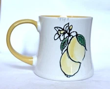 Tuscany Lemon Mug Ceramic Stoneware Spectrum Designz 17oz Coffee Blue Sky