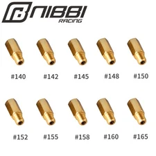 NIBBI 10Pcs 140-165 Main Jet For PWK Keihin Mikuni VM TM FCR PD PJ Carb 90-600cc