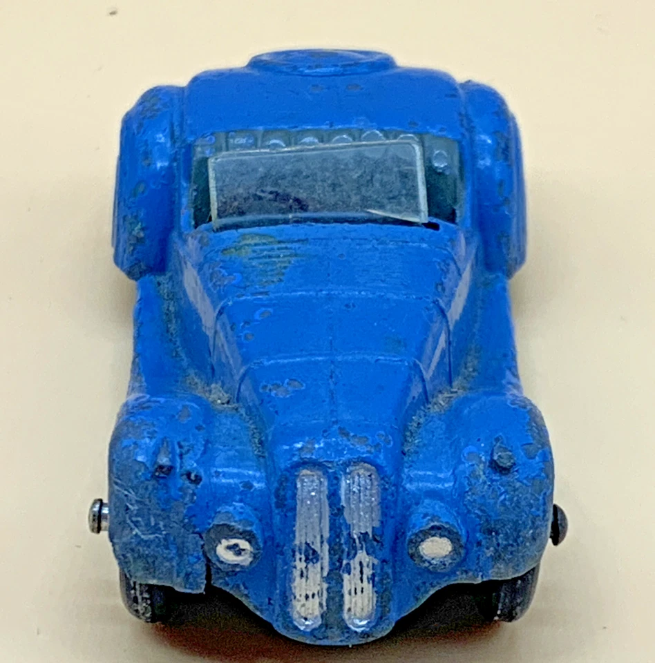 Coche deportivo Dinky Toys 38a Frazer Nash BMW - azul claro años 40/50 diecast vintage Foto 2 de 4