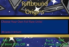 Riftbound Origins - Choose Your Own - Foil Rare Units