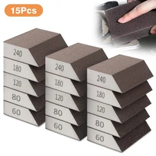 15x Sponge Drywall Foam Sanding Sponge Blocks Wet Dry Sand Paper Lot 60-220 Grit