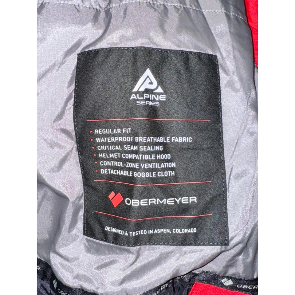 Obermeyer Foundation Jacket Men’s S Fresno Red Ski Snowboard Coat NWT $279 - Image 4 of 4