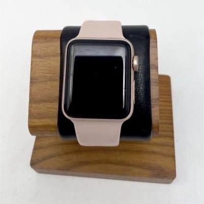 Apple Watch Series 3 38mm Gold Aluminum Case Pink Silicone Band GPS