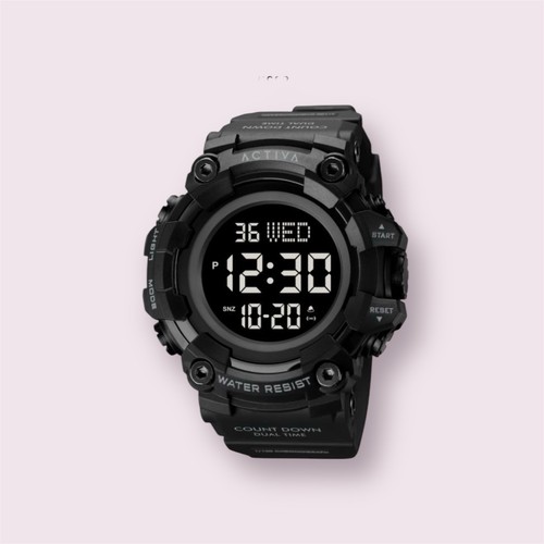 Activa X Invicta 56mm Digital Men's Watch Black Sport Watch ACW-1968-003