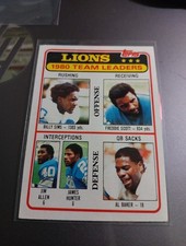 1981 Topps - Team Leaders Billy Sims, Al Baker, Freddie Scott #338 (RC)