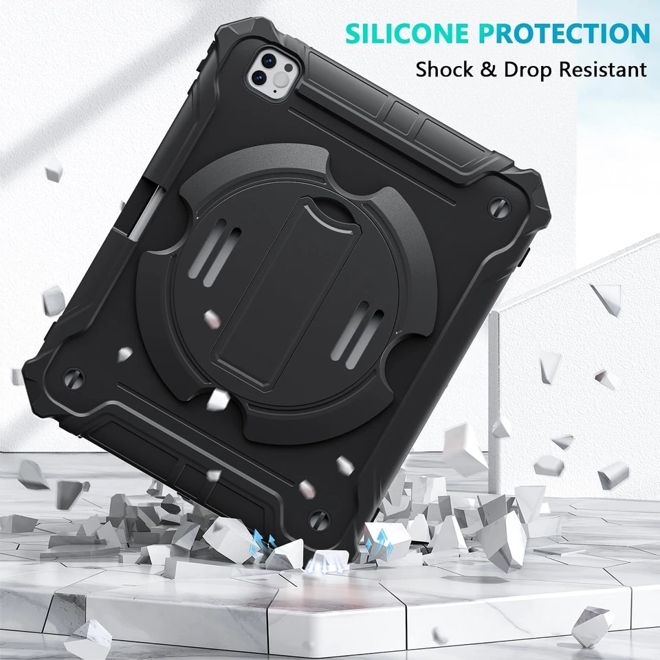 iPad Pro 13" M4 2024 7th Gen/Pro 12 inch Body Case Military Protection Cover US - Image 3 of 4