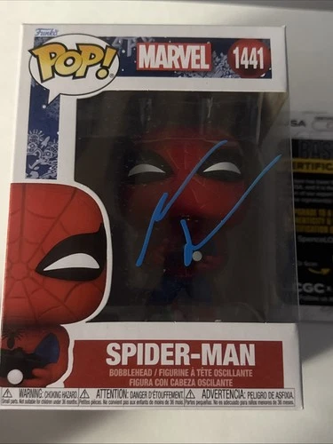Andrew Garfield Signed Spider-Man MARVEL Holiday Funko Pop! #1441 JSA COA PROOF
