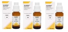 ADEL 34 Spleen Drops Pack of 3 Natural Homeopathic Remedy for Spleen Wellness