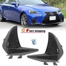 Front Bumper Grille Fog Light Cover For 2017-2020 Lexus IS200t IS300 IS350 Pair
