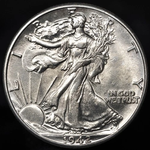 1942-P Walking Liberty Half Dollar -- Choice BU