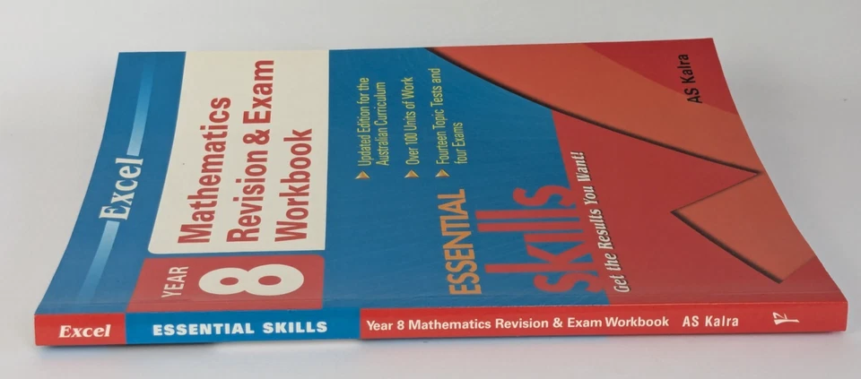 Excel Year 8 Maths Revision & Exam Workbook by A. S. Kalra (Paperback) 2002 - Image 2 of 4