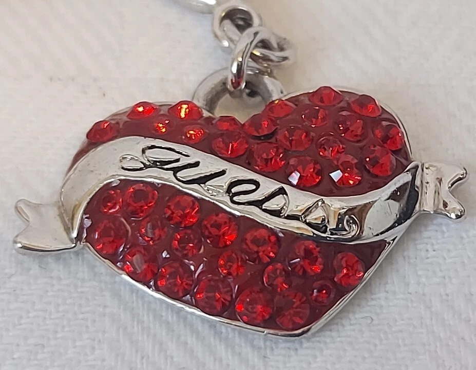 Guess Armkette Brasselet Armschmuck mit Herz Anhänger Rot - Bild 3 von 4