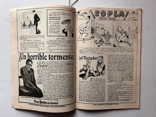 Antique Almanac Bayer Medicine Aspirin Advertising in Spanish From 1930's - Picture 8 of 16