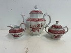 Vintage Spode Porcelain “Pink Camilla” Porcelain Tea Set