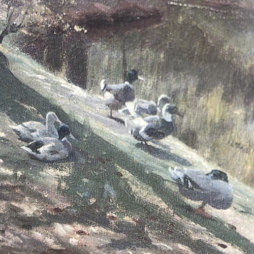 Impresiones al óleo vintage enmarcadas “Mañana de primavera y día de verano” 34x28 cm - Imagen 8 de 14